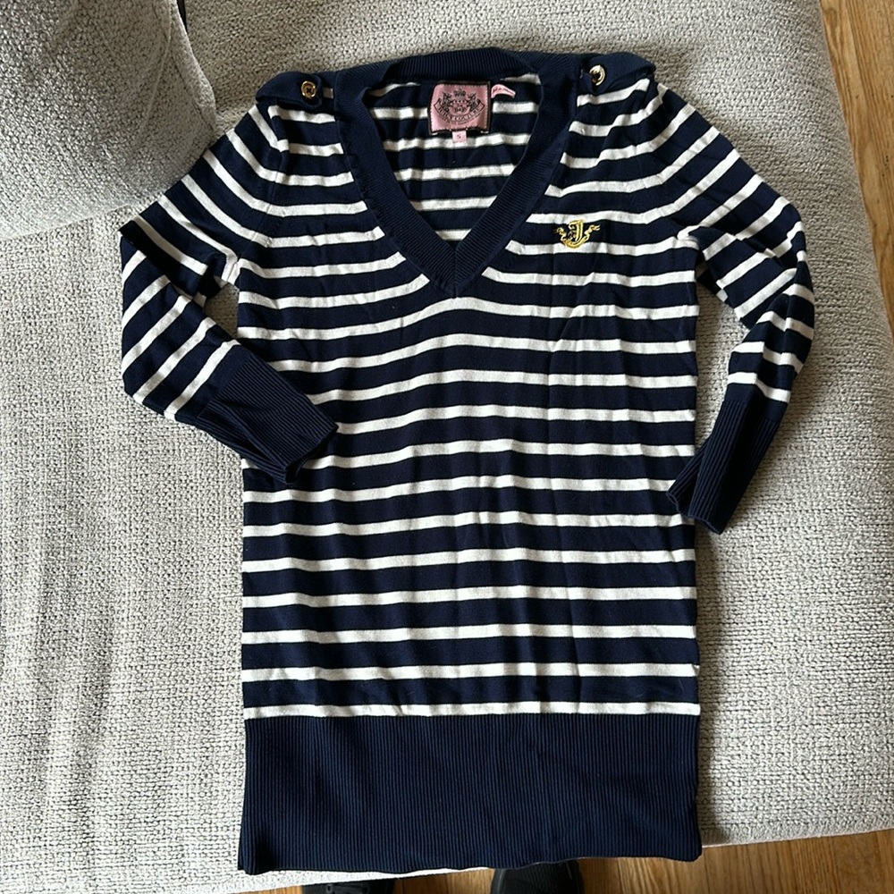 Juicy couture stripe sweater new condition